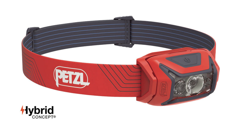 PETZL ACTIK - Lampe frontale puissante et facile à utiliser avec éclairage rouge |450 lumens