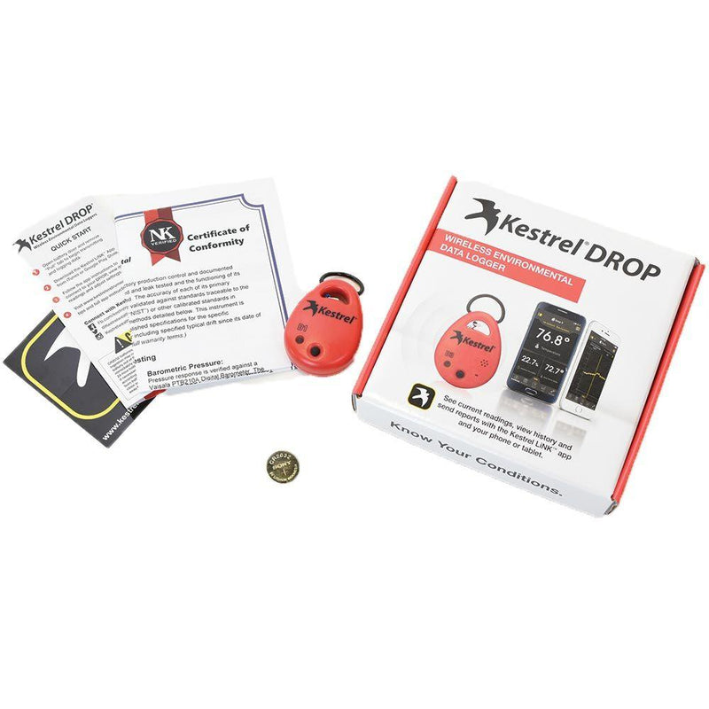 Kestrel DROP D1 Wireless Bluetooth Temperature Data Logger for iOS & Android - ExtremeMeters.com