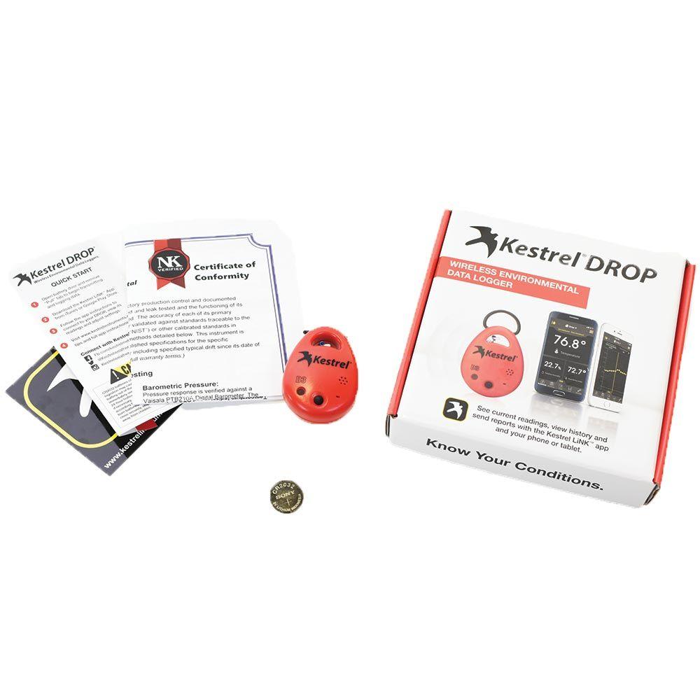 Data Logger Temperature Humidity Kestrel DROP D3 Wireless Environmental ...