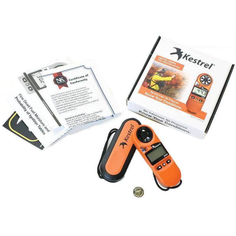 Kestrel 3500FW Pocket Fire Weather Meter (0835FWORA) - ExtremeMeters.com